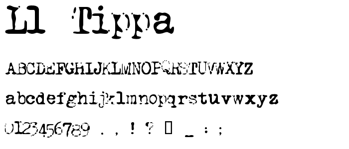 LL Tippa font